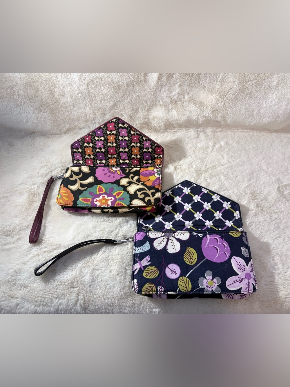 Vera Bradley Floral Pattern Wristlet Clutches